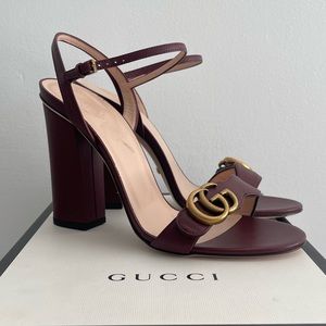 Gucci Marmont Sandal - Bordeaux size 40